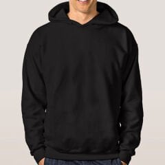 Kapşonlu Cepsiz Siyah Sweatshirt