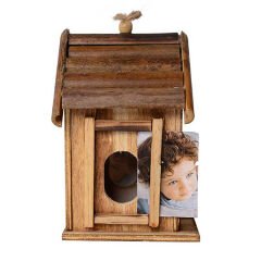 Bambu Ev Figürlü Işıklı Fotoğraflık